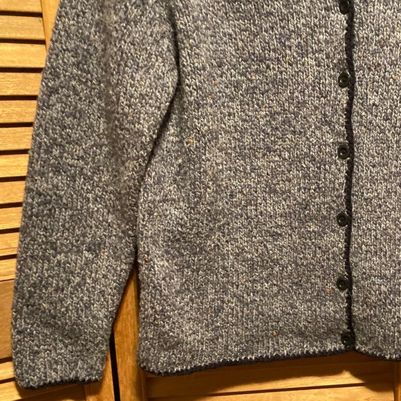 Talbots Grey & Black Wool Knitted Cardigan - Picture 7 of 12